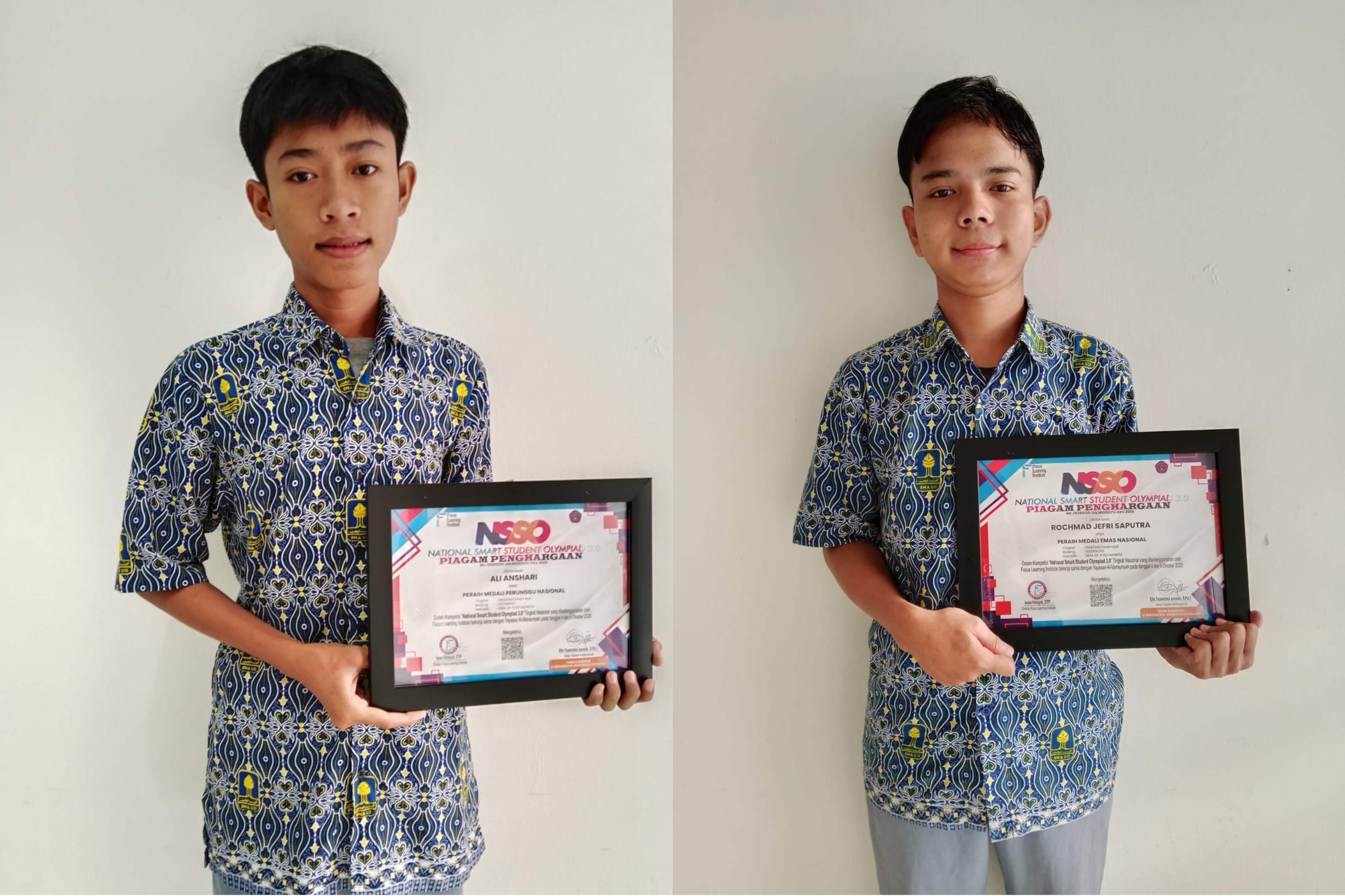 Cahaya dari Ruang Belajar Sederhana, Kisah Ali dan Rochmad Taklukkan National Smart Student Olympiade